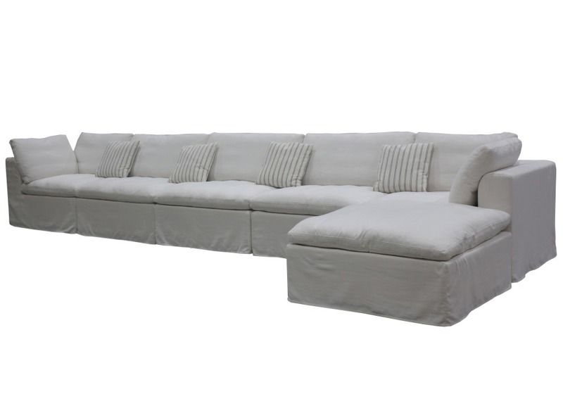 York Chaise Suite with Ottoman